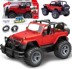 Woopie jeep todoterreno rojo con luces y sonidos 1:16