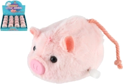 Cerdito de peluche a cuerda con llave 8 cm