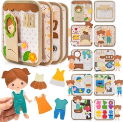2Kids Toys libro sensorial busy Casa con muñeca