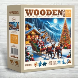 Puzzle de madera Trineo de Santa 505 piezas WOODEN CITY