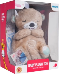 Nutria de peluche interactiva para bebés con luz y sonidos