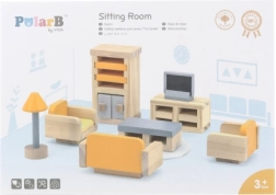 Muebles de madera para casa de muñecas PolarB de Viga