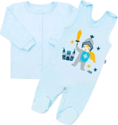 Conjunto de algodón para bebé de dos piezas NEW BABY Pequeño caballero