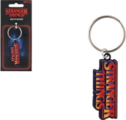 Llavero metálico de Stranger Things con el logotipo de WSQK