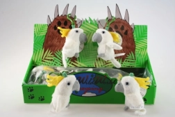 Llavero de peluche cacatúa