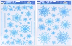 Decoración de ventana Copos 41 × 29 cm Navidad