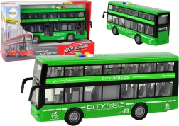 Autobús de dos pisos con luces y sonidos 1:16 – Verde