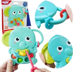 Woopie Baby mordedor sensorial elefante Montessori 4 en 1