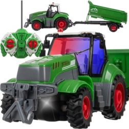 Tractor RC con remolque volquete y caja basculante