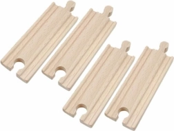 Juego de vías para tren de madera 11 cm – 4 piezas