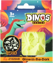 Dinosaurios adhesivos luminosos – set de 16 uds.