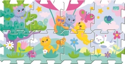 Puzzle de espuma TREFL gatitos traviesos, 8 piezas, grosor 1,5 cm