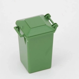 Contenedor de basura verde Bruder