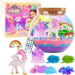 Creativo terrario DIY con unicornio y lámpara LED con control remoto