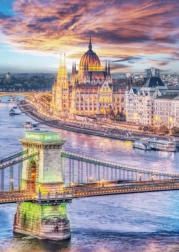 Puzle DINO Budapest Puente de las Cadenas 1000 piezas
