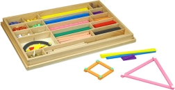 Material Montessori geométrico para construir Moyo Montessori
