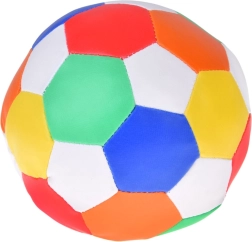 Pelota textil suave y colorida de ecopiel 15 cm