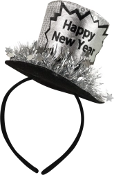 Diadema con mini sombrero para la celebración de Año Nuevo
