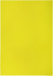 Funda transparente A4 tipo L de PVC amarilla