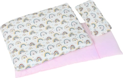 Juego de ropa de cama para muñecas con motivo de arcoíris - 1 pieza