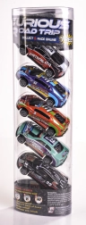 Set de coches de carreras metálicos con mecanismo de retroceso 1:64 – 5 unidades