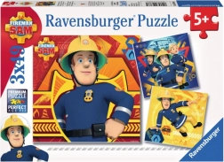 Puzzle Ravensburger Bombero Sam – 3×49 piezas