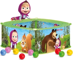 Piscina infantil Bino con bolas de Masha y el Oso