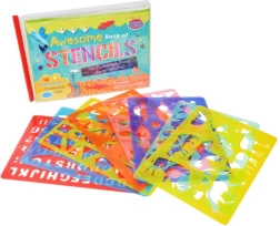 Gran set de plantillas en un estuche práctico