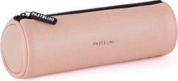 Estuche redondo PASTELINI de PU, color albaricoque
