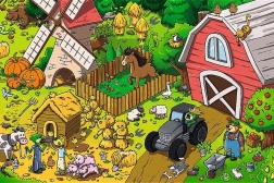 Puzzle TREFLÍCI en la granja (60 piezas)