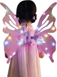 Alas de mariposa mágicas con sonido y luz