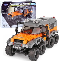 Kit de construcción de supercoche todoterreno 8x8, 529 piezas
