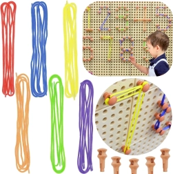 Masterkidz set de clavijas y cordones para tablero STEM científico‑creativo