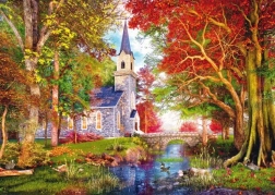 Puzzle Capilla otoñal 1000 piezas SCHMIDT