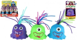 Monstruito de plástico con ventosa de 7 cm con luz y sonido