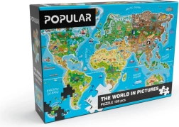 Puzle mapa del mundo (160 piezas)
