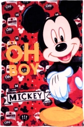Manta infantil de forro polar Disney Mickey Mouse 100 × 150 cm