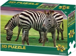 Puzzle 3D de cebras 100 piezas