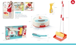 Juego de limpieza interactivo con aspiradora robot para niños