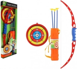 Juego de tiro con arco para niños con diana y flechas con ventosa