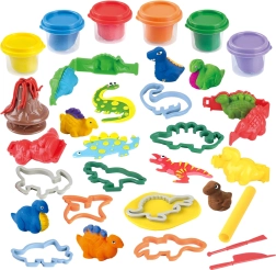 Plastilina dinosaurios 6×56 g