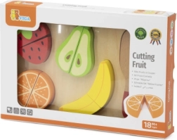 Set de madera Viga para cortar frutas de colores