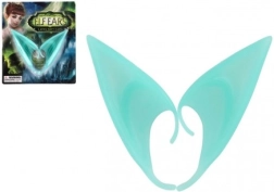 Orejas élficas de látex 12 cm – turquesa, accesorio para carnaval