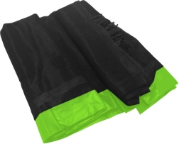 Red de protección SKYRAMIZ para cama elástica de jardín 305 cm, 6 túneles – Verde