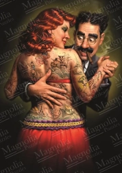 Puzzle Magnolia Lydia, dama tatuada 1000 piezas
