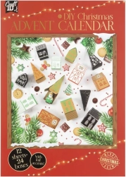 Calendario de Adviento DIY CRAFT ID – casitas y arbolitos navideños 3D