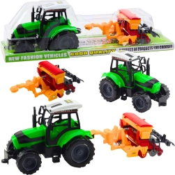 Tractor infantil con sembradora de arrastre
