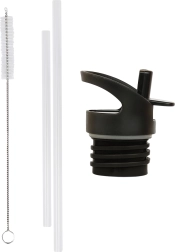 A Little Lovely Company set de tapón, cepillo y pajita para botella de acero inoxidable 350 ml – Vesmír