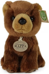 Osito de peluche marrón Rappa 18 cm, amigo ecológico