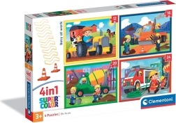 Puzzle Clementoni Ocupados en el trabajo 4 en 1 (12, 16, 20 y 24 piezas)